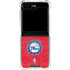 NBA Philadelphia 76ers Distressed Galaxy Z Flip6 Clear Case